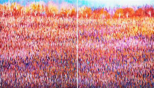 Apple orchard IV. Landscape series Andrei Sitsko