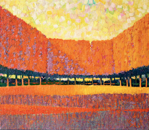 City park V. Landscape series van Andrei Sitsko, Schilderij te koop op Singulart