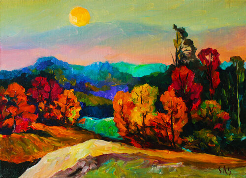 National Park. Landscape series van Andrei Sitsko, Schilderij te koop op Singulart