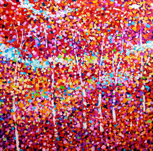 City park XXII. Landscape series von Andrei Sitsko, Malerei kaufen auf Singulart