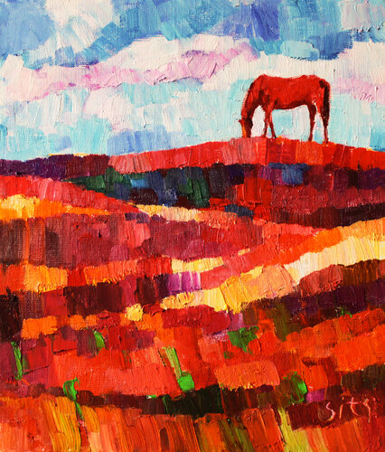 Away from home van Andrei Sitsko, Schilderij te koop op Singulart