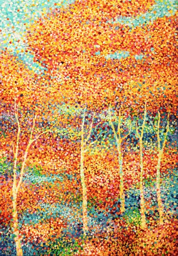 City park XXIII van Andrei Sitsko, Schilderij te koop op Singulart