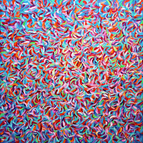 The garden X. Abstract series van Andrei Sitsko, Schilderij te koop op Singulart