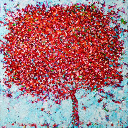 Autumn in the garden van Andrei Sitsko, Schilderij te koop op Singulart