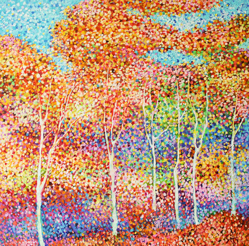 Autumn melody. Landscape series van Andrei Sitsko, Schilderij te koop op Singulart