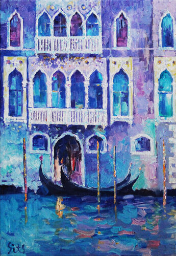 Fragments of Venice II van Andrei Sitsko, Schilderij te koop op Singulart