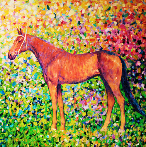 City park XV. Horse series. von Andrei Sitsko, Malerei kaufen auf Singulart
