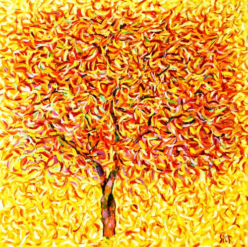 Apple tree II van Andrei Sitsko, Schilderij te koop op Singulart