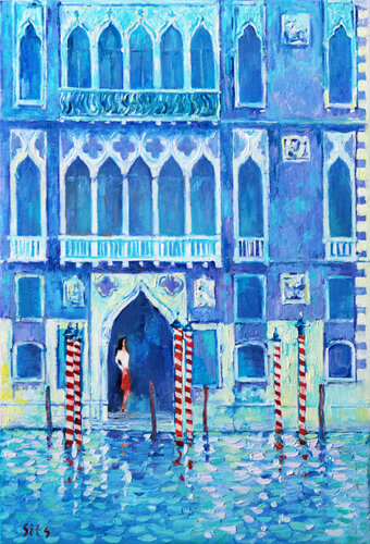 The Blue Light of Venice by Andrei Sitsko, Painting for Sale on Singulart