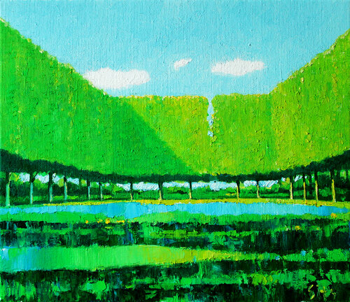 City park XXIII van Andrei Sitsko, Schilderij te koop op Singulart