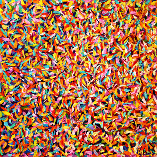 Abstract. The garden XV van Andrei Sitsko, Schilderij te koop op Singulart