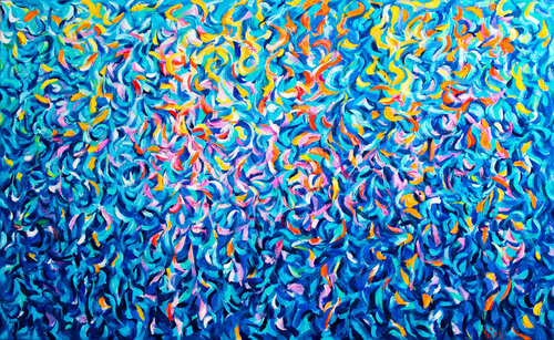 Evening lights. Lago di Garda. Italy. van Andrei Sitsko, Schilderij te koop op Singulart