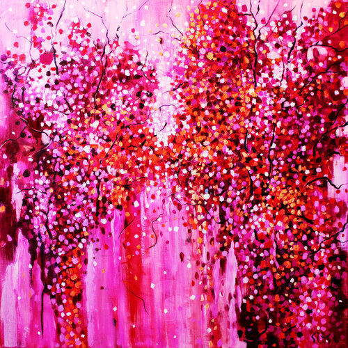 Trees by the water. Autumn landscape. di Andrei Sitsko, Pittura in vendita su Singulart