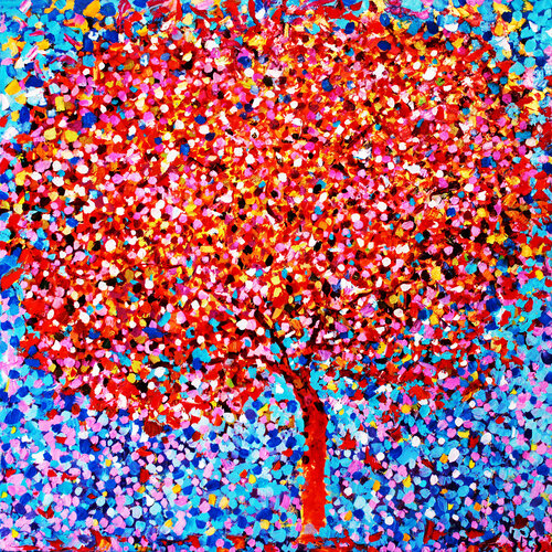 Autumn in the garden V van Andrei Sitsko, Schilderij te koop op Singulart
