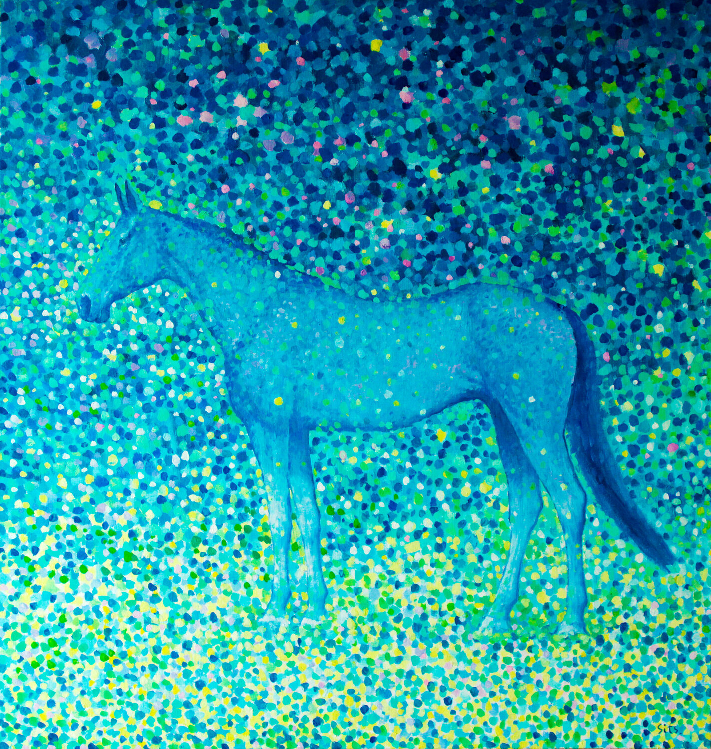 Blue light. Horse series Andrei Sitsko