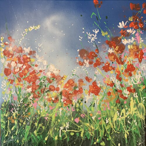 Floral fantasy by Claire Morand, Painting for Sale on Singulart