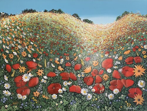 Plongeon floral van Claire Morand, Schilderij te koop op Singulart
