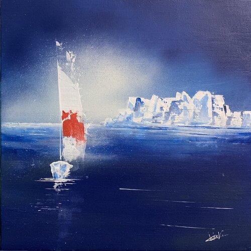Traversée glaciale van Claire Morand, Schilderij te koop op Singulart