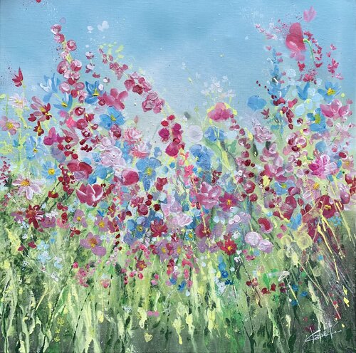 Au bord du chemin 1 van Claire Morand, Schilderij te koop op Singulart