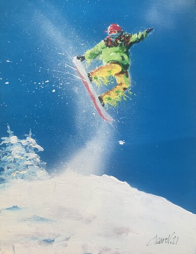 Jump! par Claire Morand, Peinture en vente sur Singulart