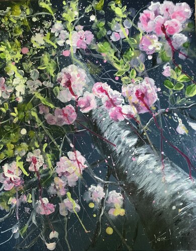 Efflorescence nocturne by Claire Morand, Painting for Sale on Singulart