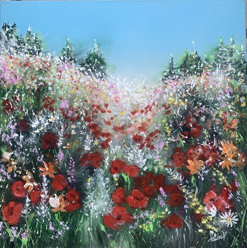 Une symphonie florale von Claire Morand, Malerei kaufen auf Singulart