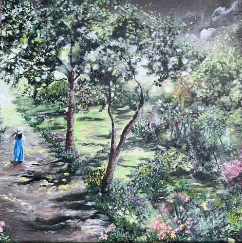 Au bout du chemin van Claire Morand, Schilderij te koop op Singulart