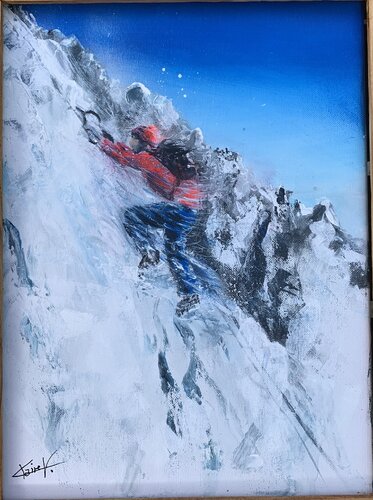 L’accroche van Claire Morand, Schilderij te koop op Singulart