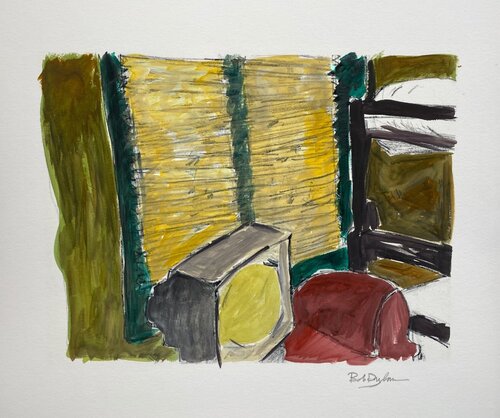 Lakeside Cabin by Bob Dylan, Work on Paper for Sale on Singulart
