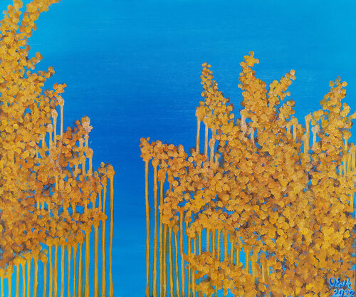 Crying mimosa van Oksana Siciliana, Schilderij te koop op Singulart