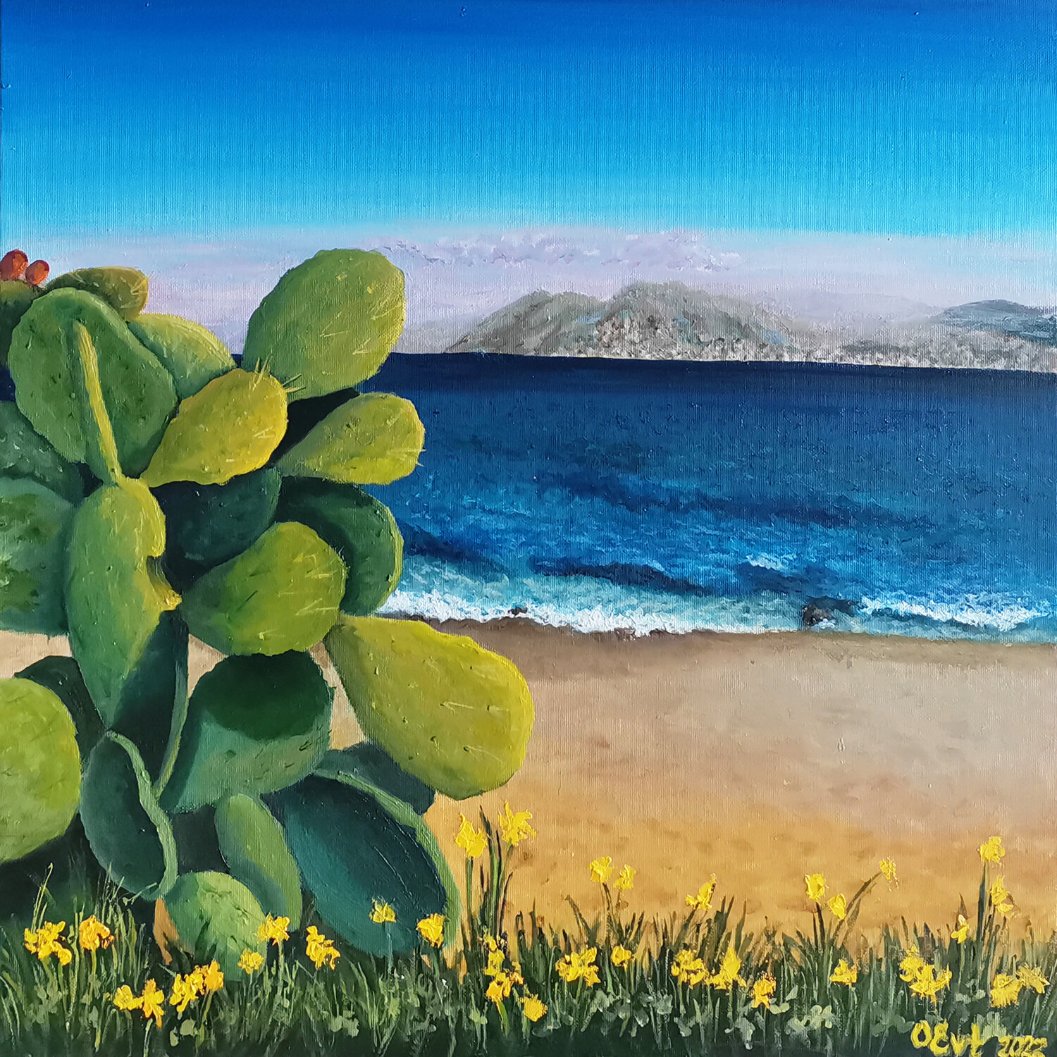 Cactus. Italy view Oksana Siciliana