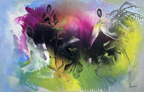 The Dance of colors von Nicola Quici, Malerei kaufen auf Singulart