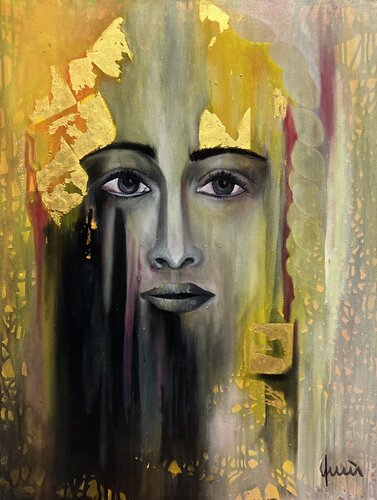 Lady in Gold von Nicola Quici, Malerei kaufen auf Singulart