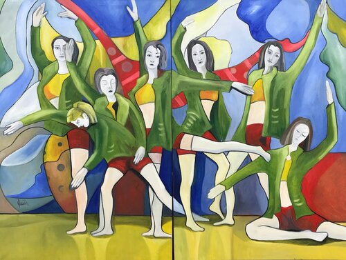 Danza primaverile von Nicola Quici, Malerei kaufen auf Singulart