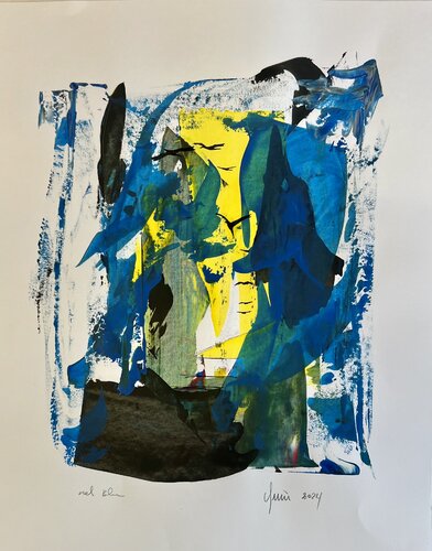 Nel Blue von Nicola Quici, Werk auf Papier kaufen auf Singulart