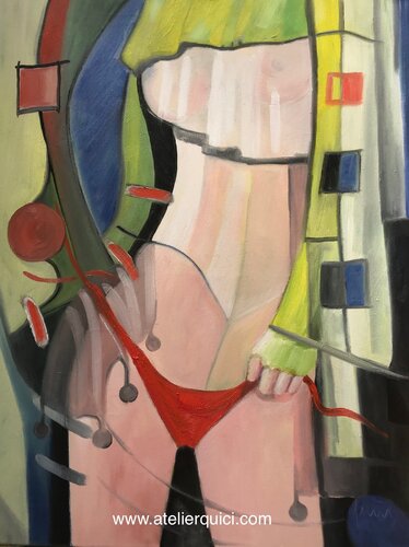 Die Dusche di Nicola Quici, Pittura in vendita su Singulart