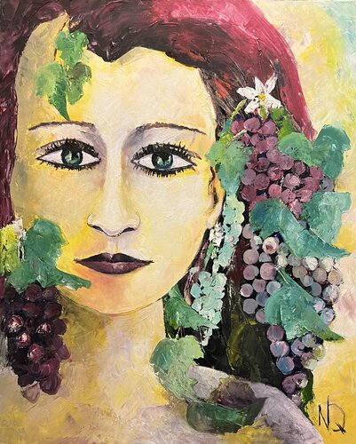 Wine queen (Harvest) Vedemmia von Nicola Quici, Malerei kaufen auf Singulart