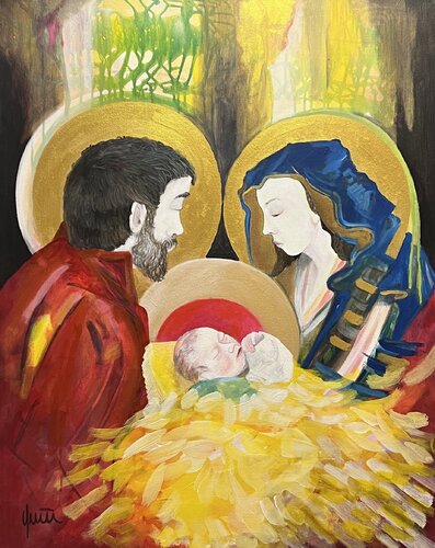 Noel (Die Krippe)) von Nicola Quici, Malerei kaufen auf Singulart