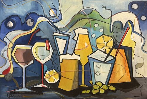 Stillleben Cocktails von Nicola Quici, Malerei kaufen auf Singulart