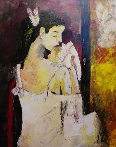 Motherly love van Nicola Quici, Schilderij te koop op Singulart