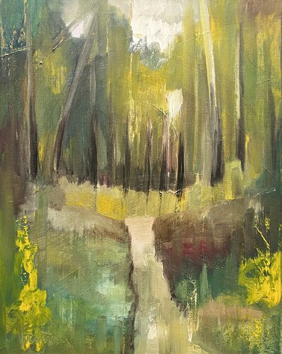 Forest path von Nicola Quici, Malerei kaufen auf Singulart