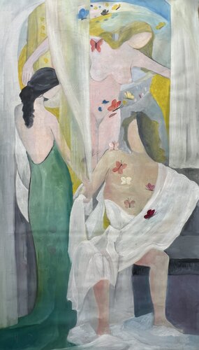 Amor, Fortuna and , Venus van Nicola Quici, Schilderij te koop op Singulart