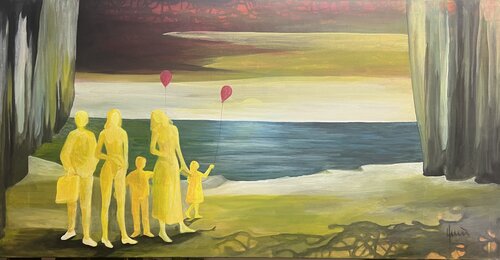 Sonntag spaziergang von Nicola Quici, Malerei kaufen auf Singulart