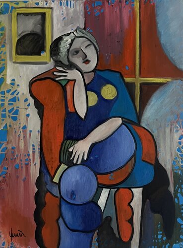 In Thought van Nicola Quici, Schilderij te koop op Singulart