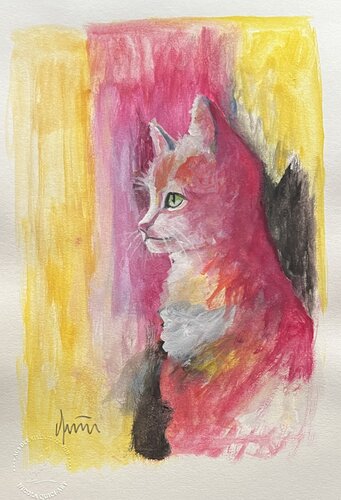 Cat 3 di Nicola Quici, Pittura in vendita su Singulart