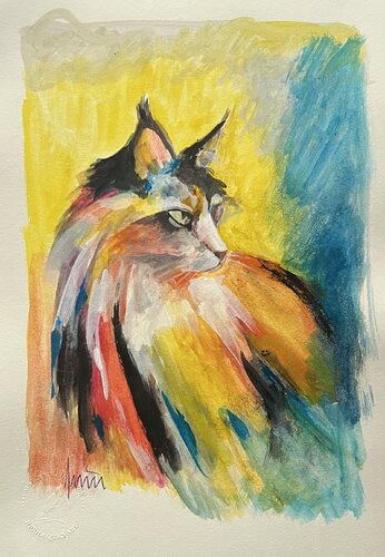 Cat 4 di Nicola Quici, Pittura in vendita su Singulart