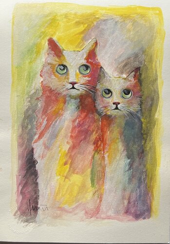Cat 5 van Nicola Quici, Schilderij te koop op Singulart