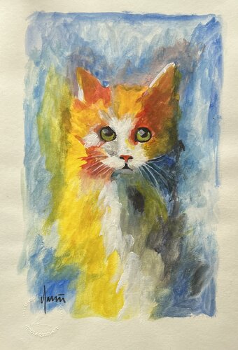 Cat 9 di Nicola Quici, Pittura in vendita su Singulart