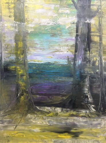 Black forest impression di Nicola Quici, Pittura in vendita su Singulart