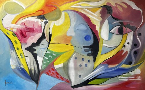THE VIEWER von Nicola Quici, Malerei kaufen auf Singulart